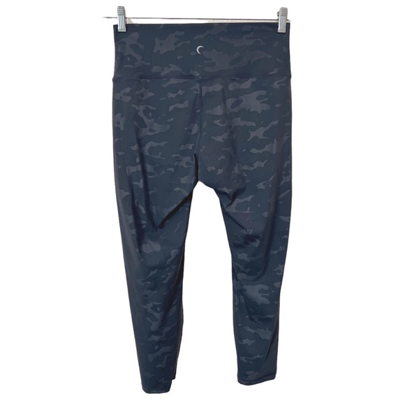 Zyia Active High Rise Legging Cropped Camouflage Dot Pattern Gray Womens 12 - Picture 3 of 6